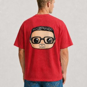 Dany Skill Signature T-Shirt – Red - Image 1